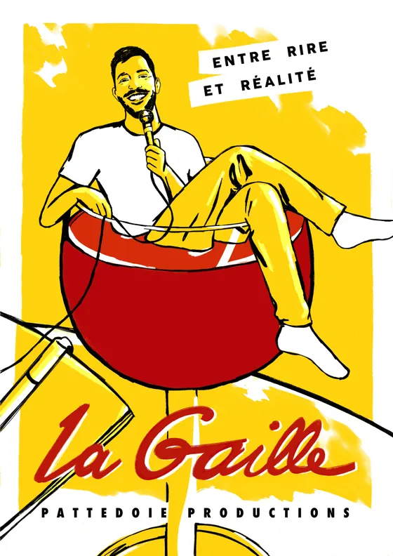 Affiche du spectacle « Entre Rire et Réalité » de La Gaille, humoriste à Lyon